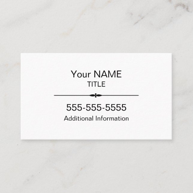 Professional Appointment Business Card (Front)