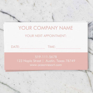 Professional Appointment Card