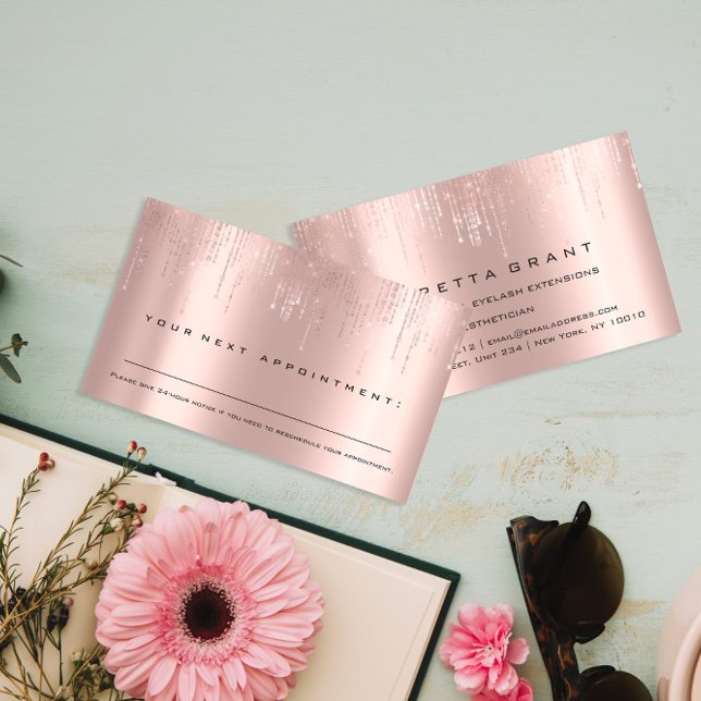 Professional Appointment Reminder Beauty Salon Business Card (Professional Appointment Reminder Beauty Salon Business Card)