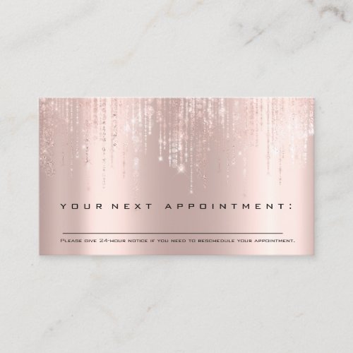 Professional Appointment Reminder Beauty Studio Business Card