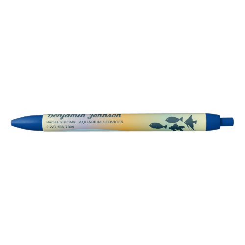 Professional Aquarium Services Promotional Blue Ink Pen