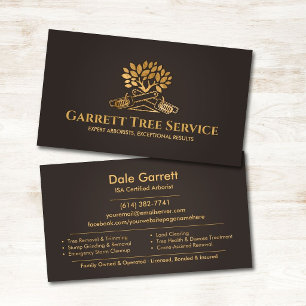 Professional Arborist Tree Service  Business Card