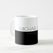 professional (architect) half-black half-white coffee mug professional (architect) half-black half-white coffee mug