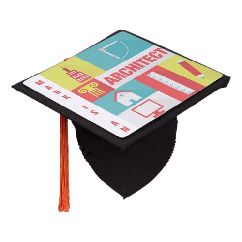 Professional Architect Iconic Designed Graduation Cap Topper