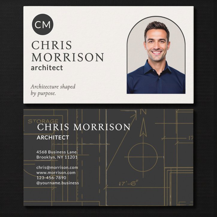 Professional Architect Photo Business Card