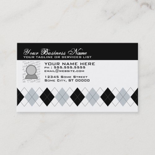 professional argyle business card template