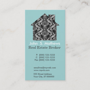 Professional Art Deco Geometric Lace Pattern Business Card