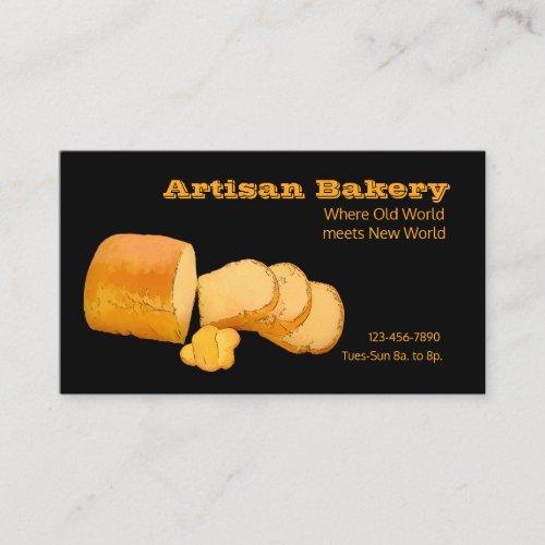 Professional Artisan Bread Maker Business Card