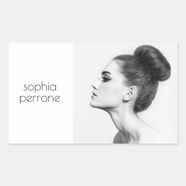 Professional Artist and Photographer Photo Card Rectangular Sticker (Front)