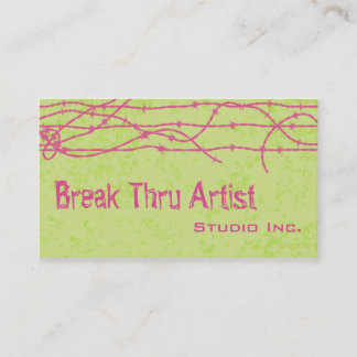 Professional Artist Studio Business Card