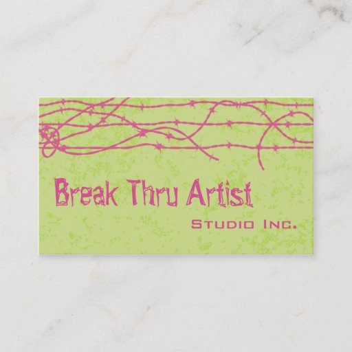Customizable Professional Artist Studio Business Card