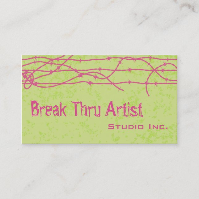 Professional Artist Studio Business Card (Front)