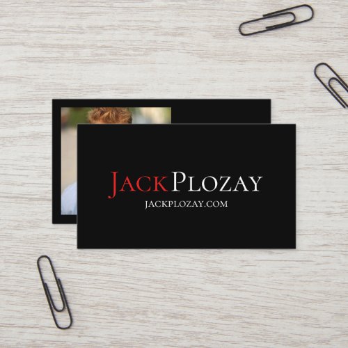 Professional Arts Actor Actress Headshot Modern Business Card