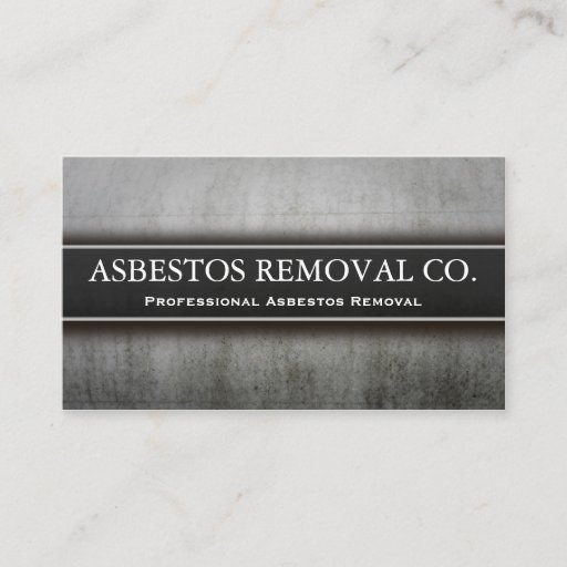 Customizable Professional Asbestos Removal Business Card