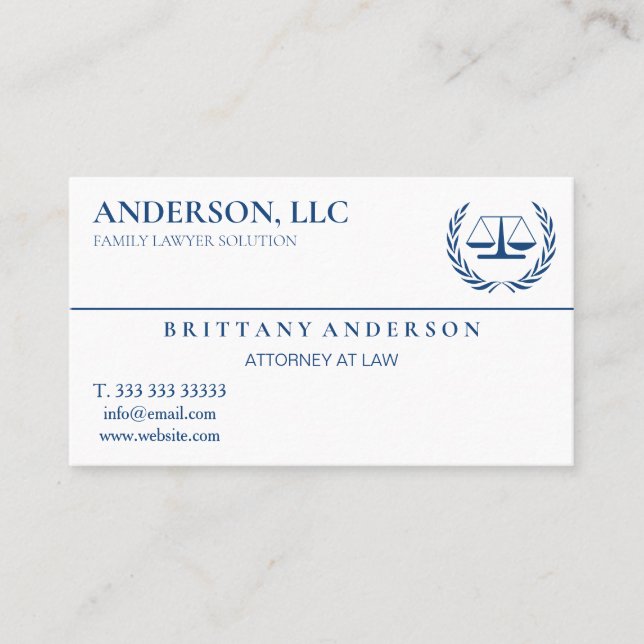 Professional Attorney at Law Black Scale Business Card (Front)