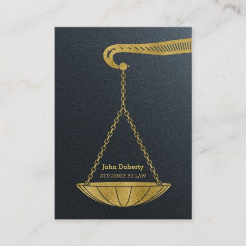 Professional Attorney at Law  Golden Business Card