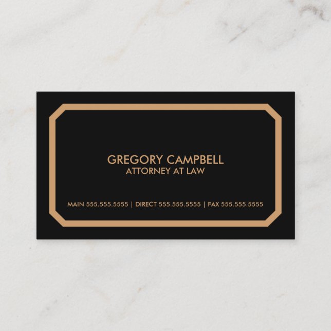 Professional / Attorney Business Card (Front)