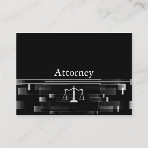 Customizable attorney business card