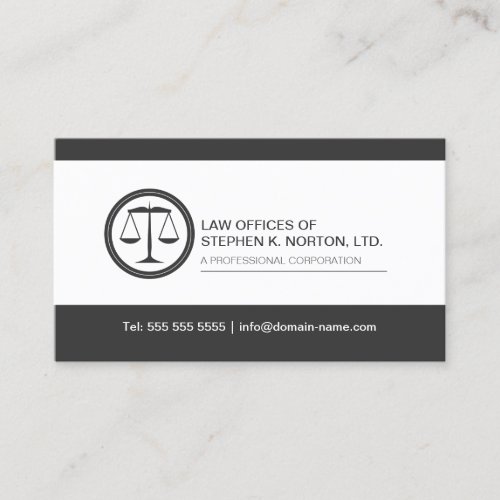 Professional Attorney Business Card