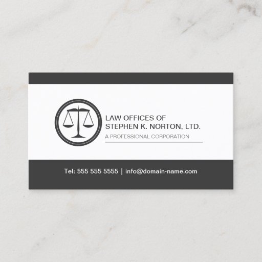 Customizable Professional Attorney Business Cards
