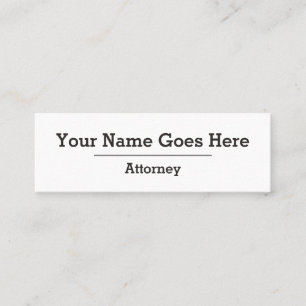Professional Attorney Business Card
