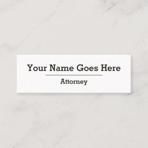 Professional Attorney Business Card