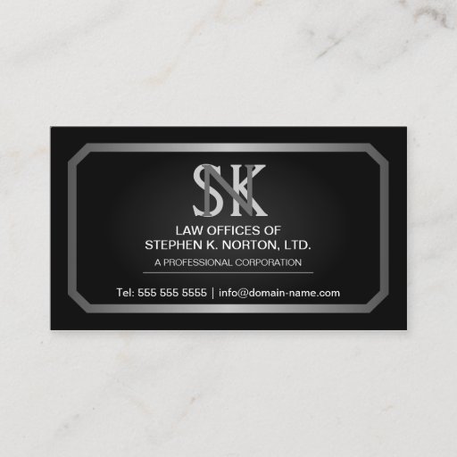 Customizable Professional Attorney Business Cards