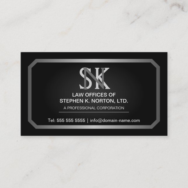 Professional Attorney Business Cards (Front)