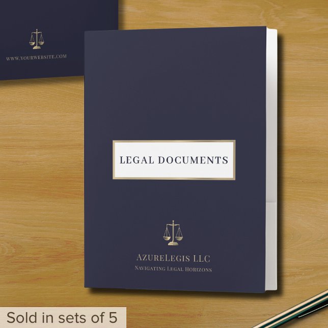 Professional Attorney Folders with Custom Logo (Creator Uploaded)