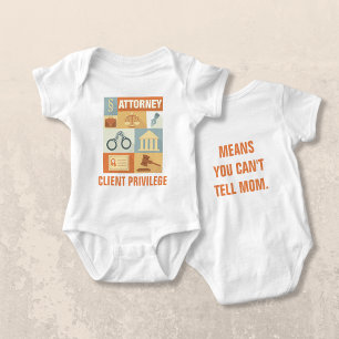 Professional Attorney Iconic Designed Baby Bodysuit