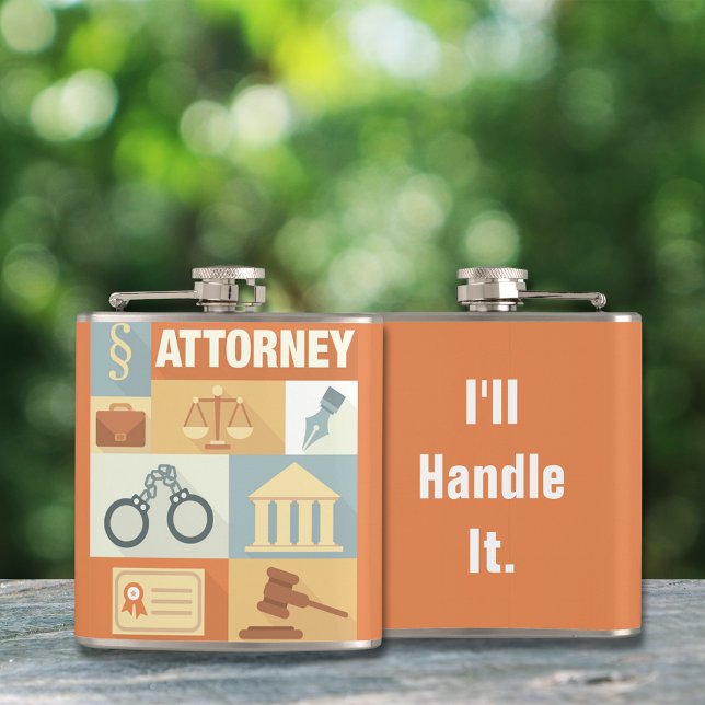 Professional Attorney Iconic Designed Flask (Creator Uploaded)