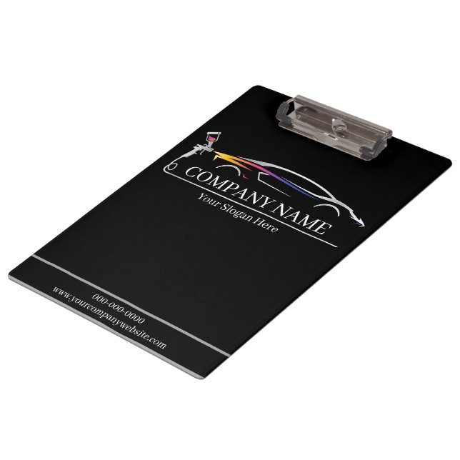 Professional Auto Body Paint Shop Automotive Clipboard (Angled)