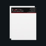 Professional Auto Body Paint Shop Automotive Letterhead<br><div class="desc">Professional Auto Body Paint Shop Automotive Business Letterhead. Featuring a sleek car design. Personalize and add your business details. Also,  offering matching business cards,  company shirts,  magnets,  and more for your business needs. Check out our store.</div>