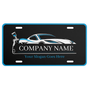 Professional Auto Body Paint Shop Automotive  License Plate