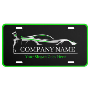 Professional Auto Body Paint Shop Automotive  License Plate