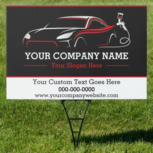 Professional Auto Body Paint Shop Automotive Sign (Insitu)
