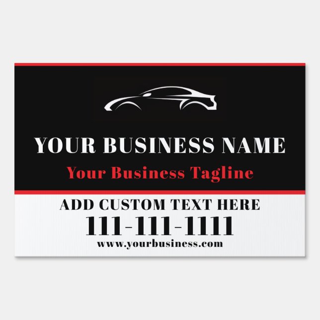 Professional Auto Body Paint Shop Sign (Front)