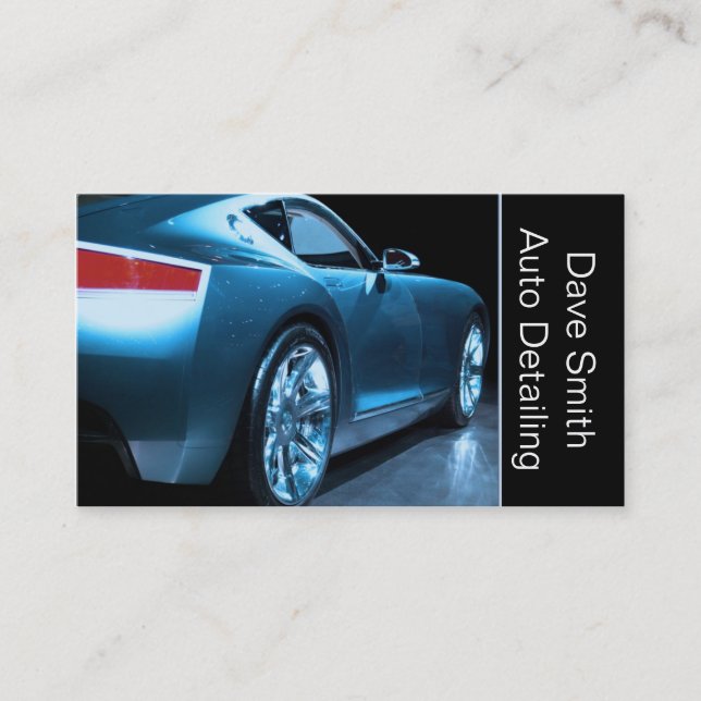 Professional Auto Detailer Business Card (Front)