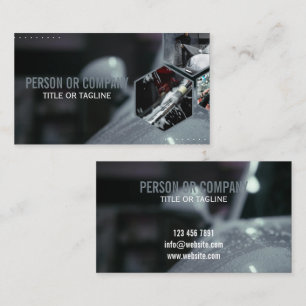 Professional Auto Detailing Logo Mobile Car Wash Business Card