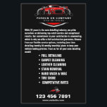 Professional Auto Detailing Logo Mobile Car Wash Flyer<br><div class="desc">Promote your auto detailing services with our Professional Auto Detailing Logo Mobile Car Wash Flyer. Designed for a sleek and impactful presentation, this flyer is perfect for showcasing your mobile car wash company. With its minimalist design, it balances professional sophistication with a modern edge, making it an effective tool for...</div>