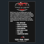 Professional Auto Detailing Logo Mobile Car Wash Flyer<br><div class="desc">Promote your auto detailing services with our Professional Auto Detailing Logo Mobile Car Wash Flyer. Designed for a sleek and impactful presentation, this flyer is perfect for showcasing your mobile car wash company. With its minimalist design, it balances professional sophistication with a modern edge, making it an effective tool for...</div>
