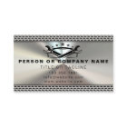Professional Auto Repair Logo Shiny Metal Mechanic