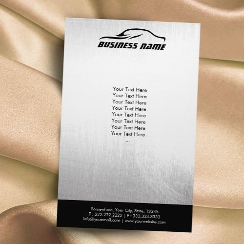 Professional Automotive Auto Repair Metal Flyer