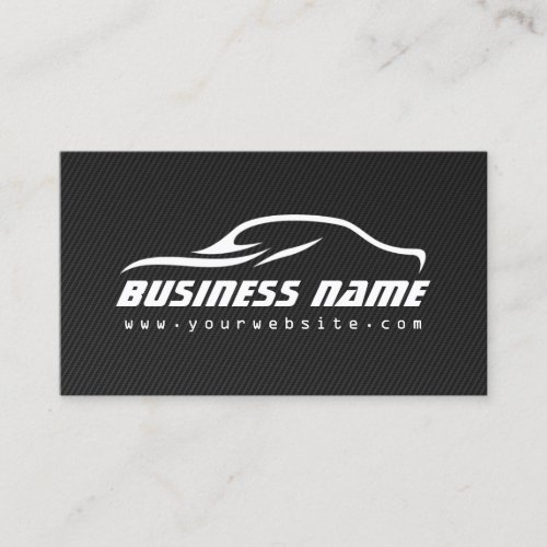 Professional Automotive Car Black Carbon Fiber Business Card