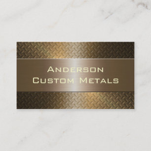 Professional Automotive Industrial Metallic Business Card