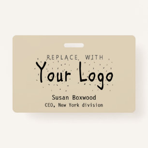 Professional Badge Custom Logo Replacement Text