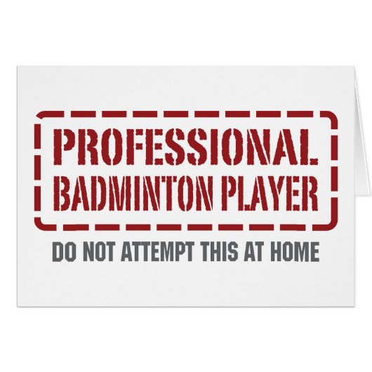 Professional Badminton Player Cards (Front Horizontal)