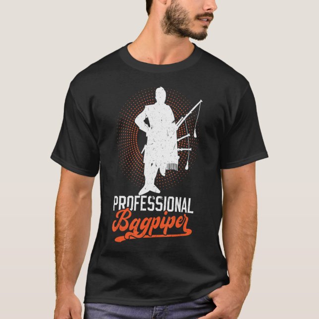 Professional Bagpiper T-Shirt (Front)