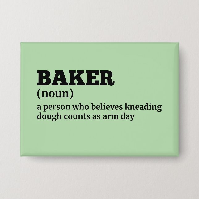Professional Baker Definition Button (Front)