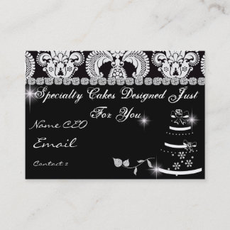 PROFESSIONAL BAKERY Business Card Damask Design